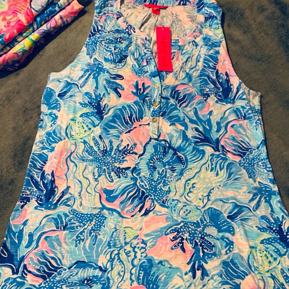 Lilly Pulitzer XL NWT Essie Dress Shade Seekers